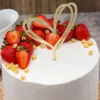 Topper para Tarta Corazón Dorado 15 cm - Dekora