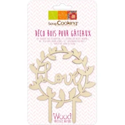 Topper para Tarta Love 12 cm - Scrapcooking