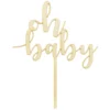 Topper para Tarta Madera Oh Baby 13 cm - Partydeco