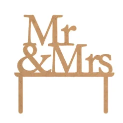 Topper para Tarta Mr & Mrs