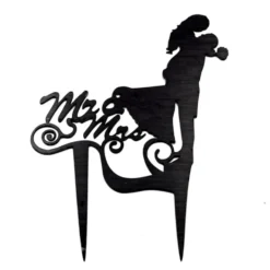 Topper para Tarta Mr & Mrs Pareja Abrazada