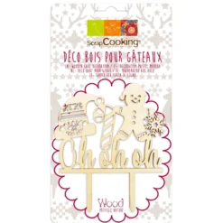 Topper para Tarta Oh Oh Oh 13 cm - Scrapcooking
