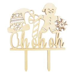 Topper para Tarta Oh Oh Oh 13 cm - Scrapcooking