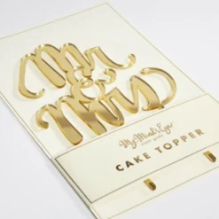 Topper para tartas de Boda Mr & Mrs