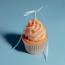 Topper con Lazo de Cinta Azul para Tartas - 8 piezas