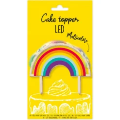 Topper para Tarta Arco Iris Led 11 cm - Scrapcooking