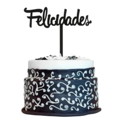 Topper para Tarta Felicidades 13 cm - Dekora