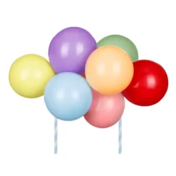 Topper para Tarta Globos Arcoiris - Partydeco