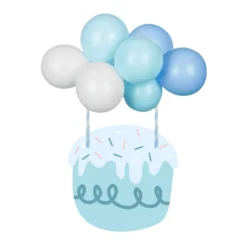 Topper para Tarta Globos Azules - Partydeco