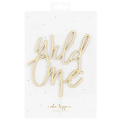 Topper para Tarta Madera Wild One - Partydeco