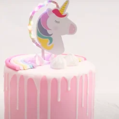 Topper para Tarta Unicornio Led 12 cm - ScrapCooking