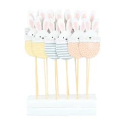 Toppers Decorativos Conejo de Pascua 12 ud