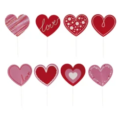Toppers para Dulces Corazones 8 ud