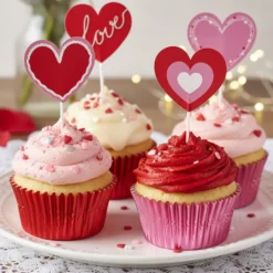 Toppers para Dulces Corazones 8 ud