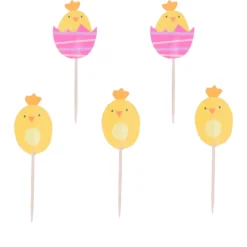 Toppers para Dulces Pollitos 24 ud