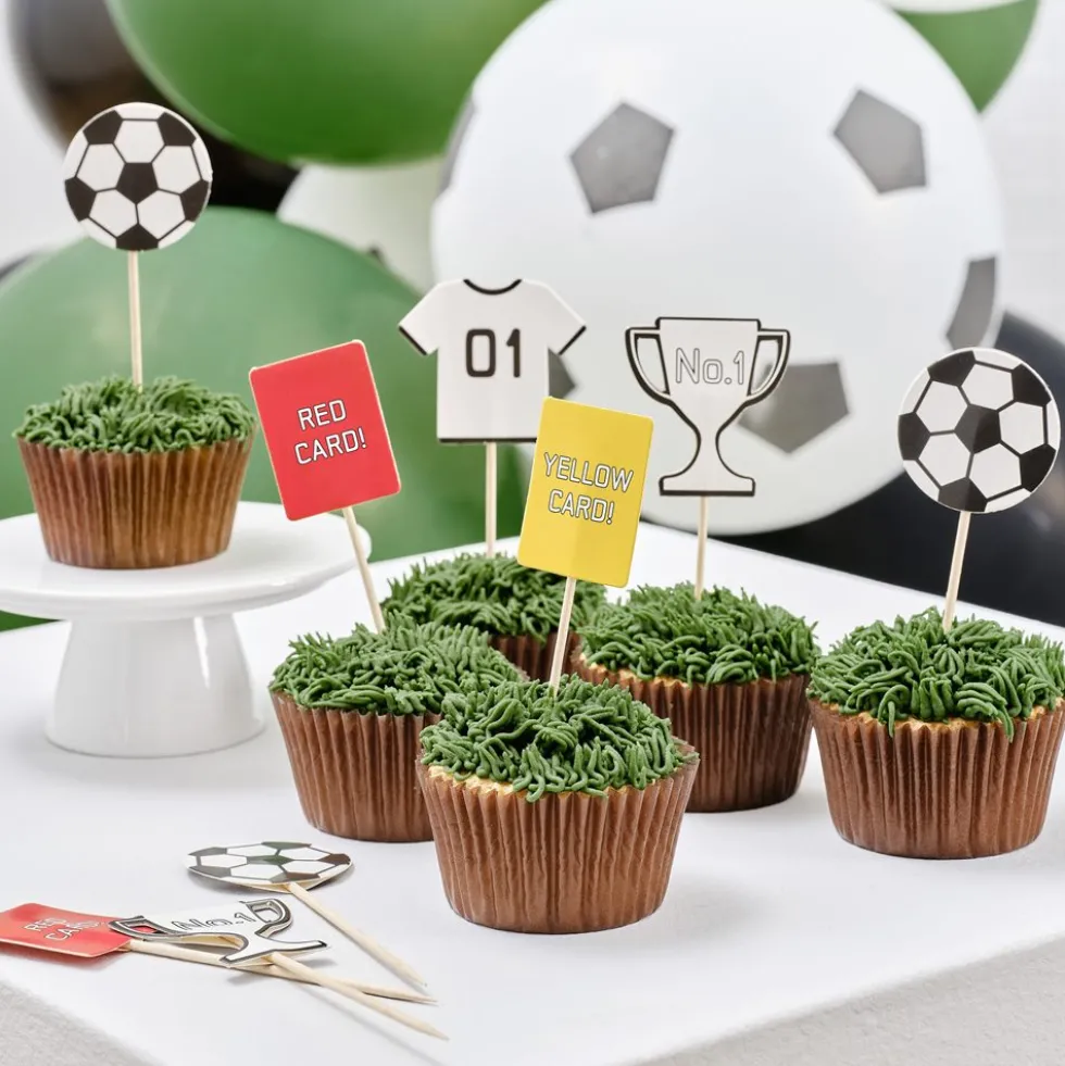 Toppers para Cupcakes Fútbol 12 ud
