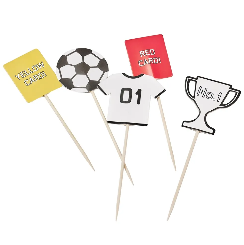 Toppers para Cupcakes Fútbol 12 ud
