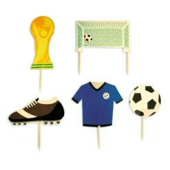 Toppers para Tarta Fútbol 5 ud - Scrapcooking