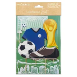 Toppers para Tarta Fútbol 5 ud - Scrapcooking