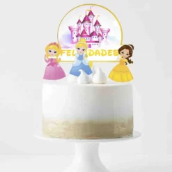Toppers para Tarta Princesas 4 ud