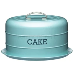 Transportador de tartas vintage azul