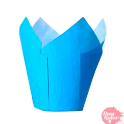 Tulipas para Muffins Azules 24 ud - Pastkolor