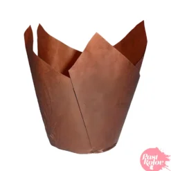 Tulipas para Muffins Marrones - 24 Unidades