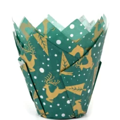 Tulipas para Muffins Reno Verde 36 ud - House of Marie