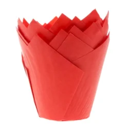 Tulipas para Muffins Rojas 36 ud - House ff Marie