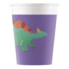 Vasos de Papel Dinosaurio Roar 200 ml 8 ud
