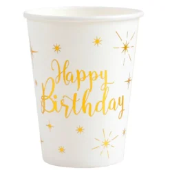 Vasos de Papel Happy Birthday 10 ud