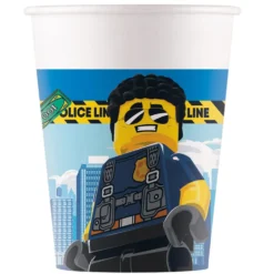 Vasos de Papel Lego City 8 ud