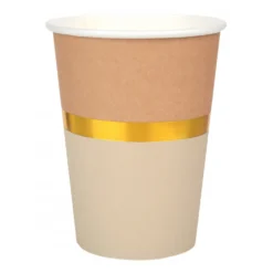 Vasos de Papel Navidad Chic Natural 10 ud