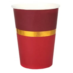Vasos de Papel Navidad Chic Rojo 10 ud