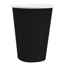 Vasos de Papel Negros 10 ud