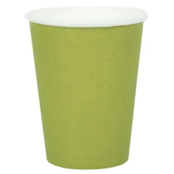 Vasos de Papel Verde Kiwi 10 ud