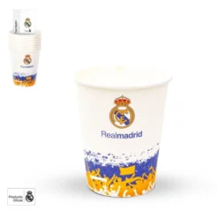 Vasos Real Madrid Afición 8 Ud