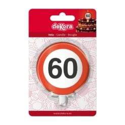Vela 60 Cumpleaños Señal Prohibido