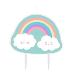 Vela Arcoiris y Nube 8 cm