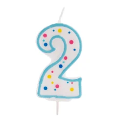 Vela de Cumpleaños 2 Azul