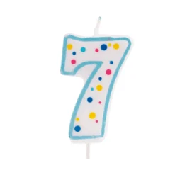 Vela de Cumpleaños 7 Azul