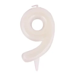 Vela Fluorescente Nº 9 - 6 cm - Dekora