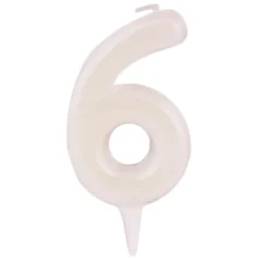 Vela Fluorescente Nº 6 - 6 cm - Dekora