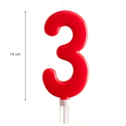 Vela Nº 3 de 15 cm