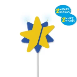 Vela Solidaria Doble Deseo Estrella Premium 6 cm