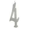 Vela Brillante Plata Nº 4 12 cm