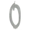 Vela Brillante Plata Nº 0 12 cm