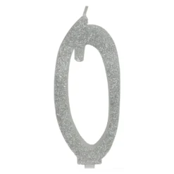 Vela Brillante Plata Nº 0 12 cm