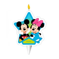 Vela de Cumpleaños Mickey y Minnie 7 cm