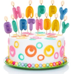 Vela Happy Birthday 4 cm - 13 ud - Dekora